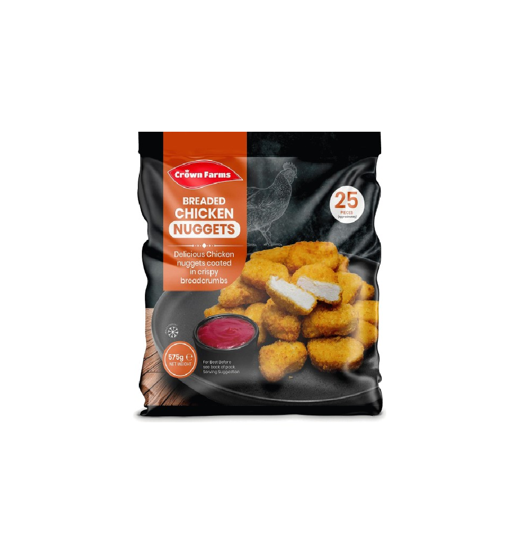 Breaded chicken nuggets (Crown farm 575g)