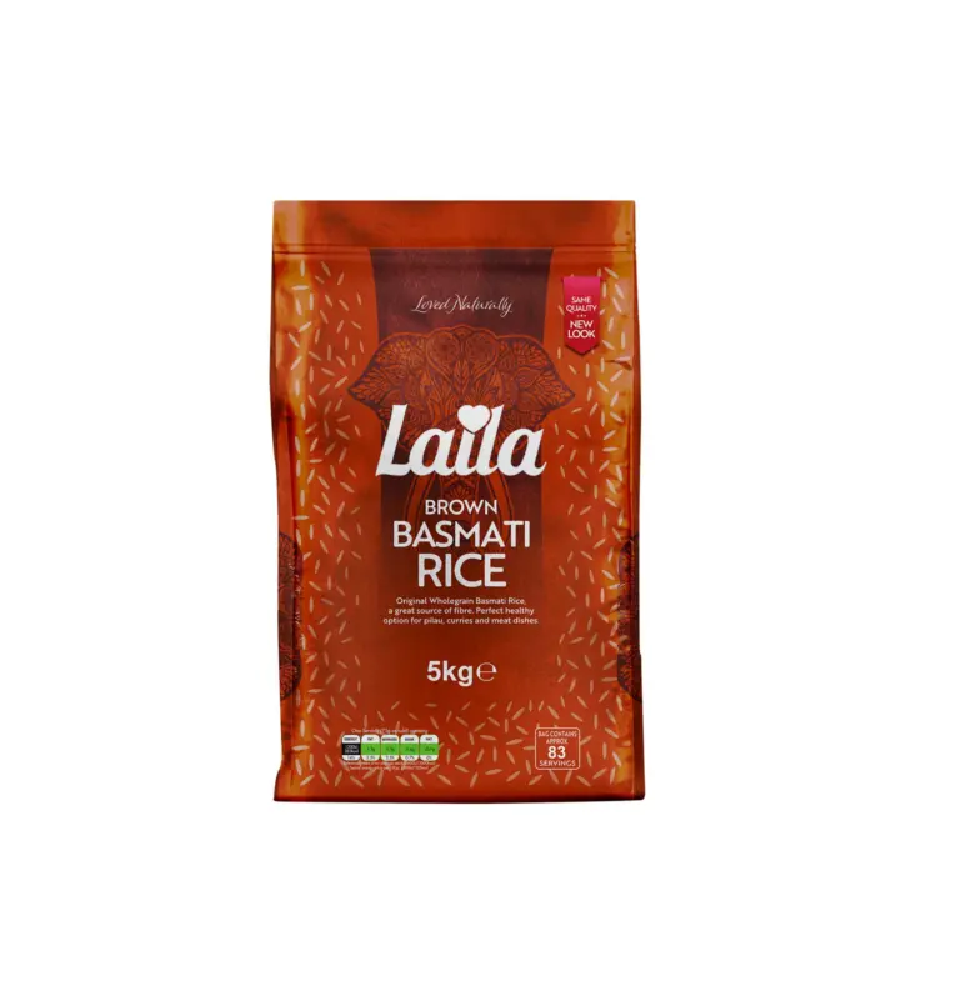 Laila Brown Basmati Rice 5kg
