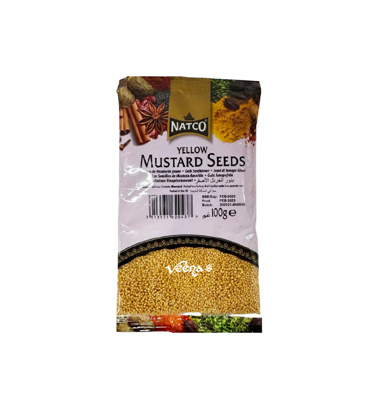Natco Yellow Mustard Seeds 100g