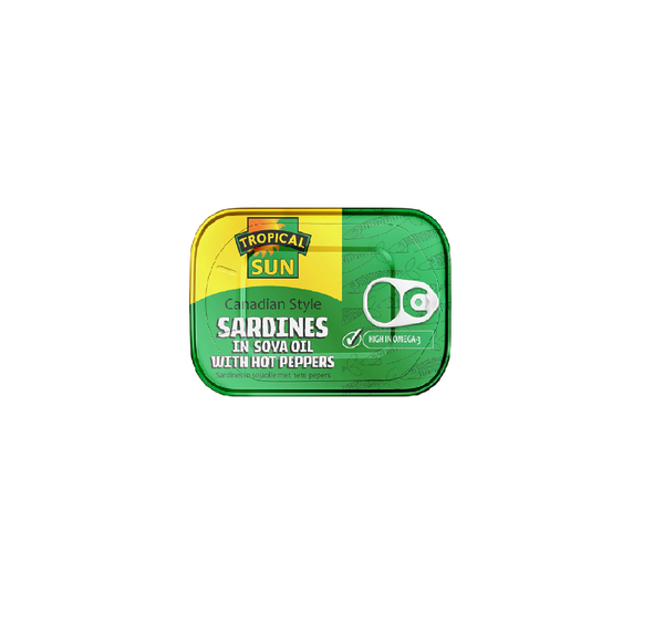 Tropical Sun Sardines (In Soya Oil & Hot Pepper 106g)