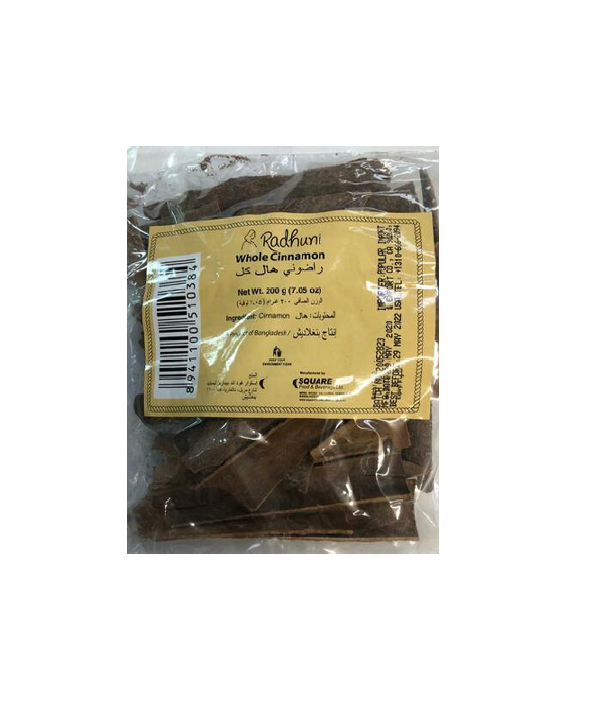Radhuni Whole Cinnamon 200g